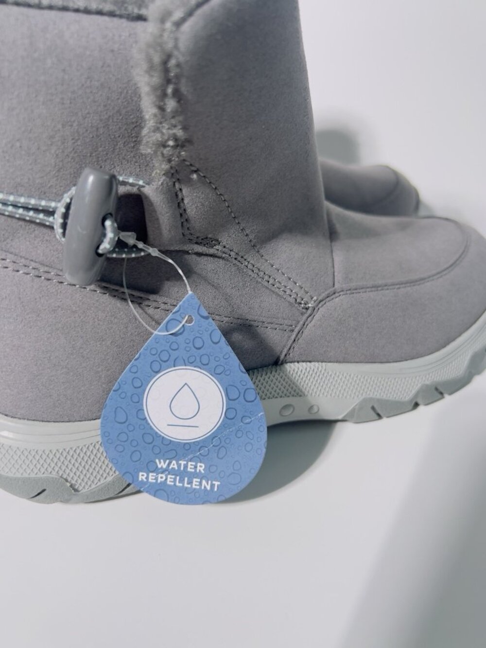 Easy Spirit Tyme2 Water Repellent Sherpa Ankle Boots Gray Women’s Size 7.5 M - Picture 6 of 10
